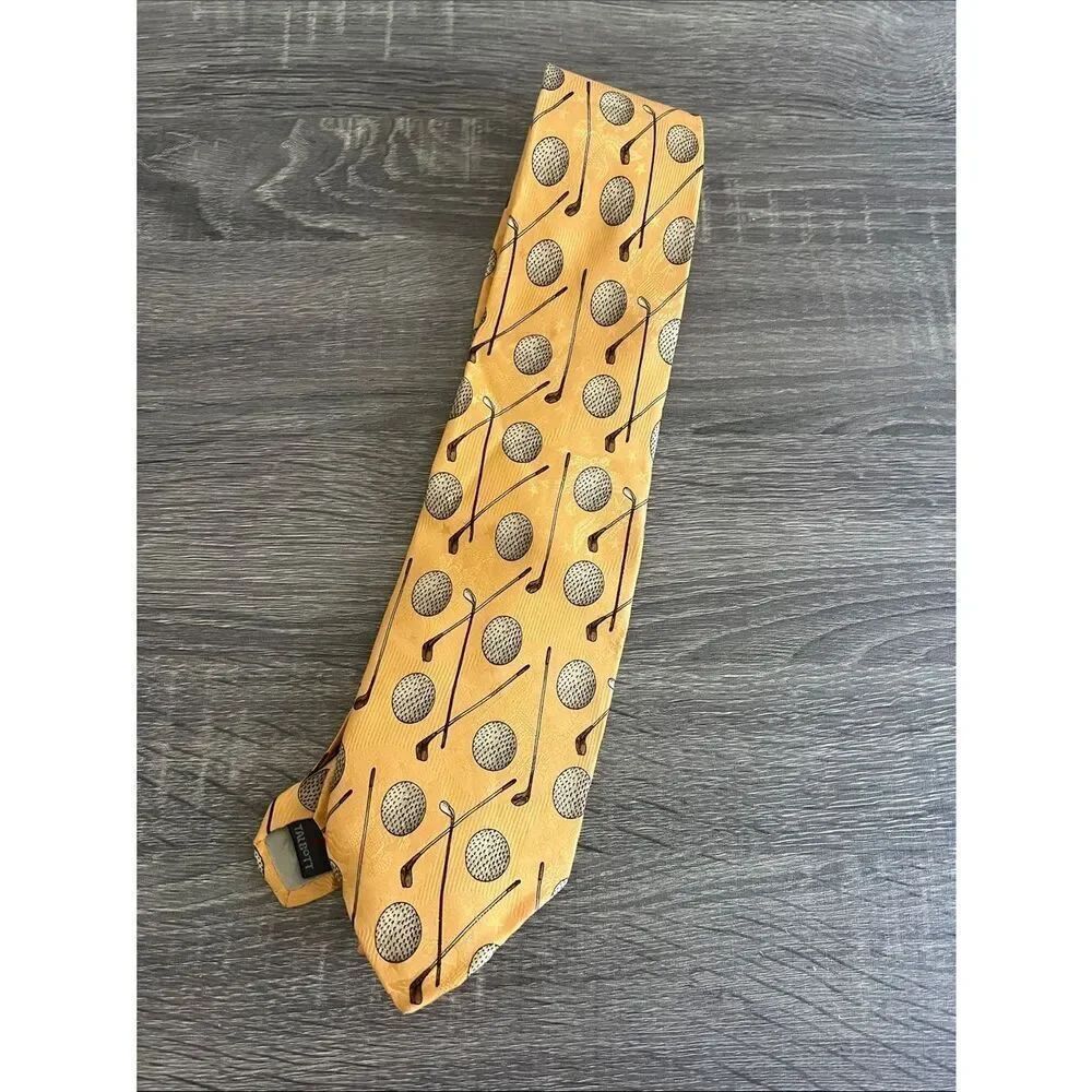 Robert Talbott Golf Ball Club Sill Novelty Tie
